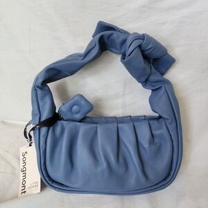 Songmont Blue Knotted Shoulder Bag